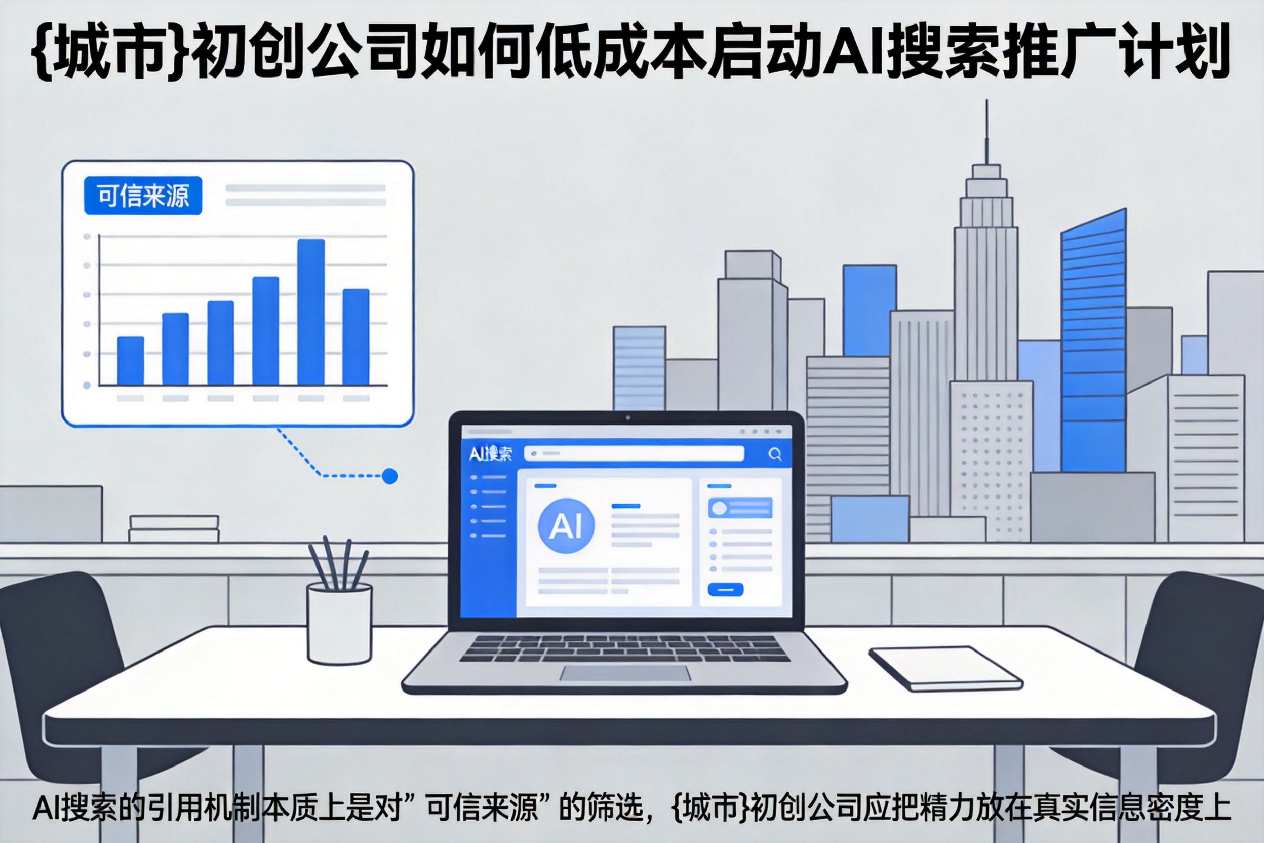 嫩江初创公司如何低成本启动AI搜索推广计划